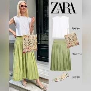 Zara Floral Embroidered Flats (SIZE 7)